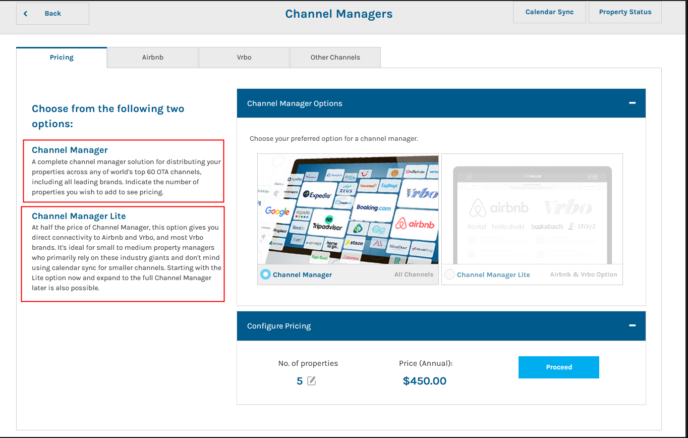 A screenshot of a channel manager

Description automatically generated